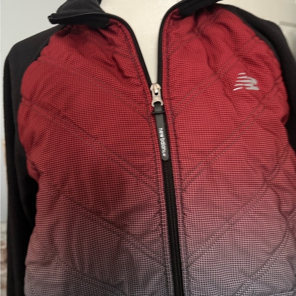 Red and Black Zip-Up New Balance - Picture 3 of 3